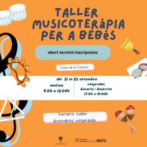 Taller de musicoterapia para bebés en la Casa de la Cultura