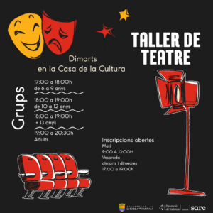Taller municipal de teatro en la Casa de la Cultura